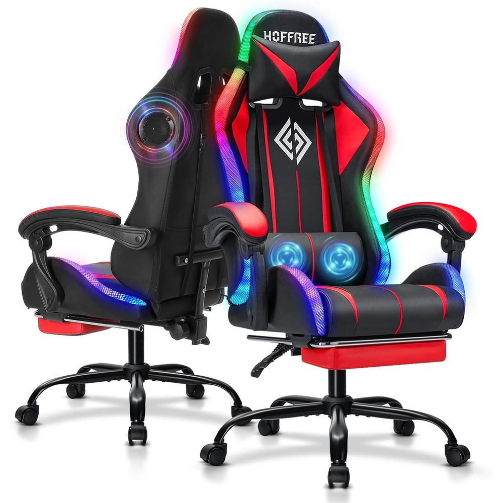 كرسي ألعاب RGB مع سماعات بلوتو - مراجعة Video Gaming & Esports Usd Acc وسعره